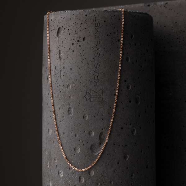 Цепь из красного золота 585, плетение «Якорь»